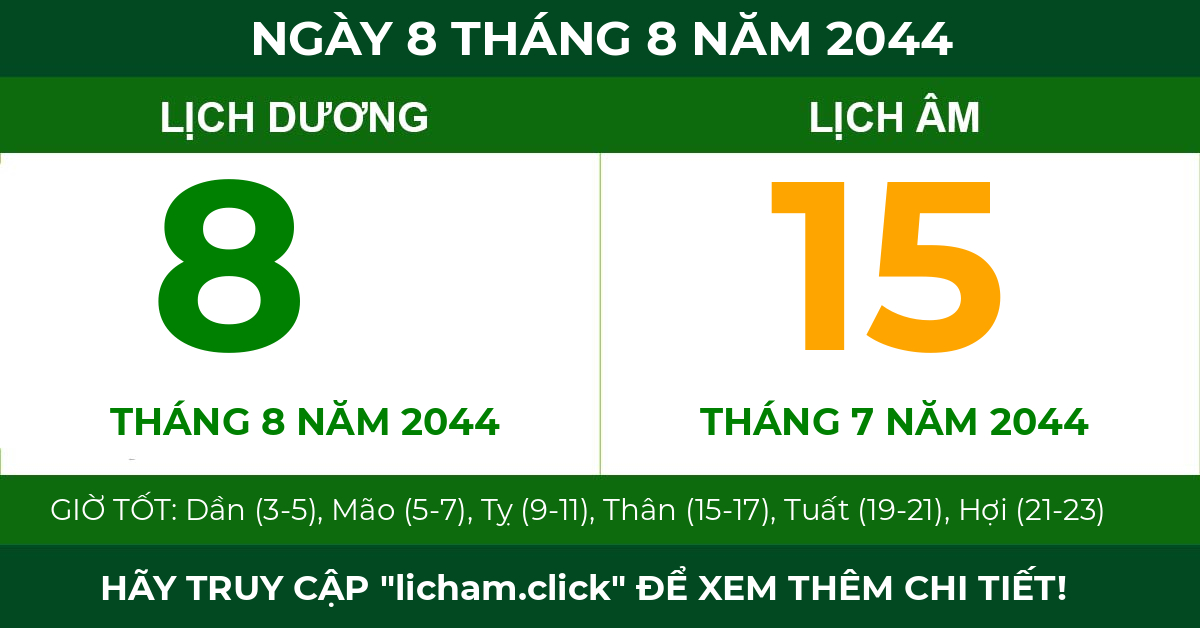 lịch âm ngày 8 tháng 8 năm 2044