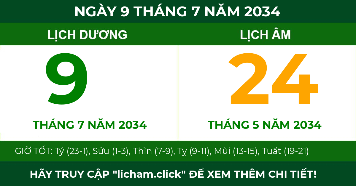 lịch âm ngày 9 tháng 7 năm 2034