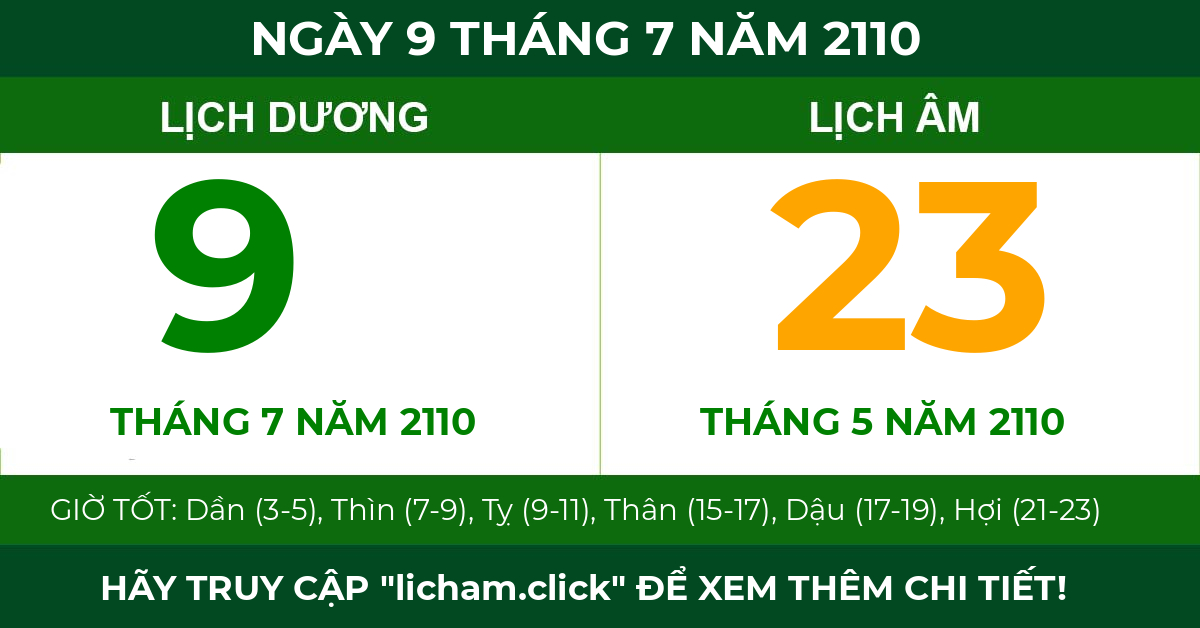lịch âm ngày 9 tháng 7 năm 2110